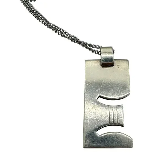Gucci Gemini Sterling Silver Plate Necklace - Picture 5 of 8